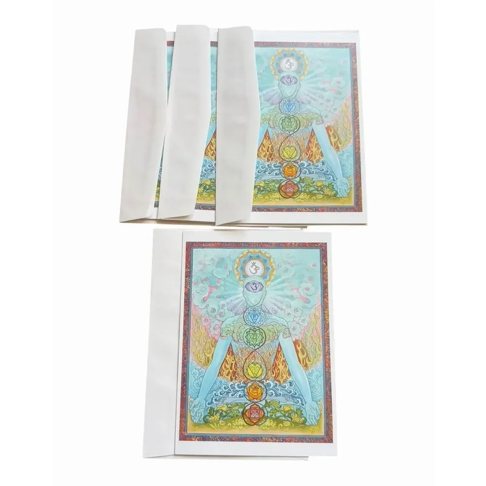 Paul Heussenstamm Chakra Greeting Card Set Blank Art Cards Meditation Spiritual